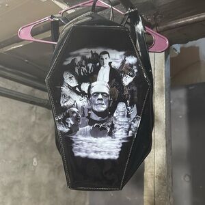 Rock Rebel Universal Monsters Purse Backpack Coffin.